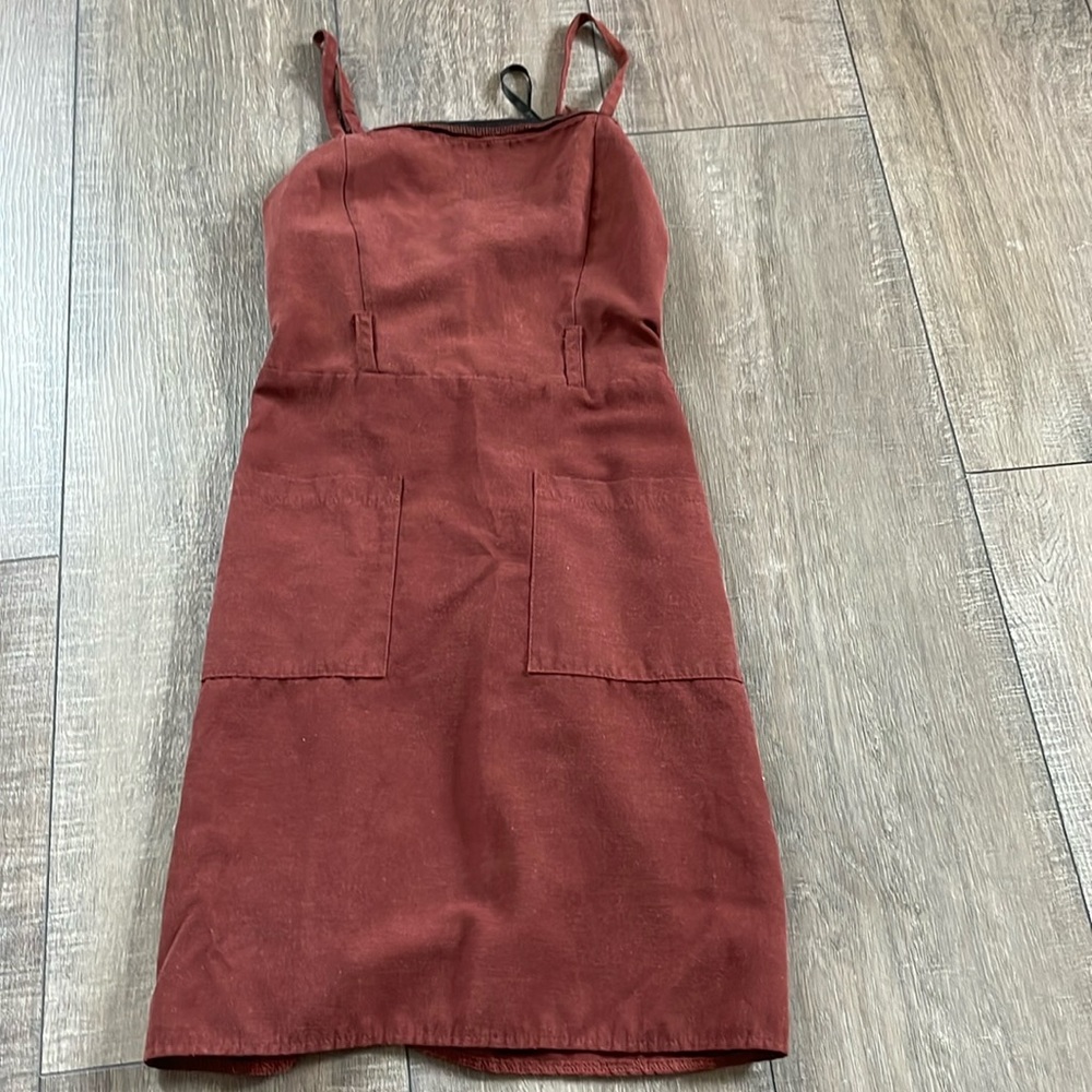 Primary Brick Red Mini Dress